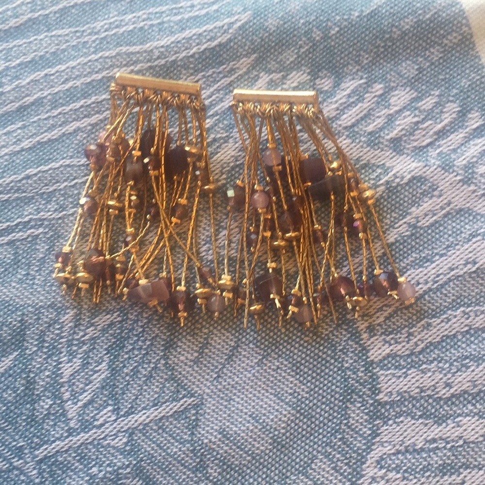 Saks fifth avenue beaded earrings
